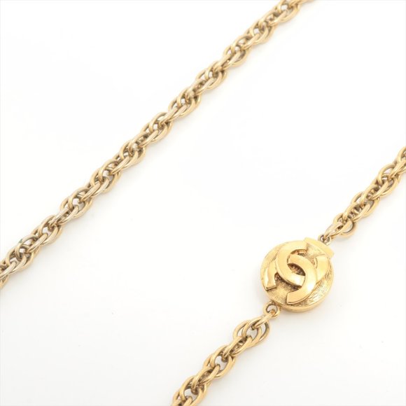 Chanel Vintage 93P Encircled CC Long Woven Chain Necklace - Picture 4 of 6